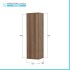 Scheda tecnica Colonna bagno sospesa 33 cm rovere cannettato con ripiani Wise