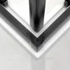 Ante Box doccia semicircolare 90x90 cm nero scorrevole in cristallo trasparente Tay