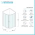 Scheda tecnica Box doccia semicircolare 90x90 cm cromo scorrevole in cristallo trasparente Tay