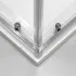 Sgancio rapido Box doccia semicircolare 90x90 cm cromo scorrevole in cristallo trasparente Tay