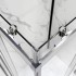 Profili Box doccia semicircolare 80x80 cm cromo scorrevole in cristallo trasparente Tay