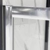 Dettagli Box doccia semicircolare 80x80 cm cromo scorrevole in cristallo trasparente Tay