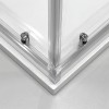 Ante Box doccia semicircolare 80x80 cm cromo scorrevole in cristallo trasparente Tay