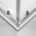 Ante Box doccia semicircolare 80x80 cm cromo scorrevole in cristallo trasparente Tay