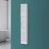 Pensile bagno sospeso H. 150 cm in legno grigio con anta reversibile