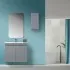 arredo bagno moderno grigio pastello 