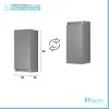 Pensile Sospeso Bagno Salvaspazio H. 69 cm Grigio Opaco con ripiano  Feridras - 3
