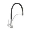 Rubinetto Miscelatore Cucina Cromo con Canna in Silicone doppia Funzione