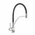Rubinetto Miscelatore Cucina Cromo con Canna in Silicone doppia Funzione