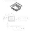 Scheda tecnica vaschetta lavatoio 60x60 cm in resina bianca ideale per interni ed esterni