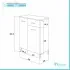 mobiletto bagno multiuso bianco lucido 