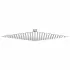 Soffione doccia dalla forma quadrata specchiato 20x20 cm acciaio inox