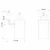 Dispenser sapone a muro in vetro  satinato design moderno