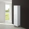 Colonna Bagno Bianca Porta Asciugamani H.154 Multiuso Con 5 Cassetti