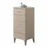 Base Cassettiera con 5 cassetti color Larice L.35