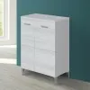 Base Doppia con 2 ante colore Grigio per Bagni e Lavanderie