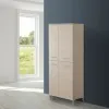 Mobile Alto Da Bagno Larice 4 Ante 60x148 Multiuso E Scarpiera