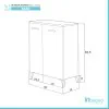 Base Bagno A 2 Ante Bianca L.60