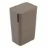 Pattumiera 8 Litri Tortora In Plastica Con Coperchio Push Moderna