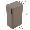 Misure Pattumiera 8 litri Bianca con coperchio push online su Inbagno.it