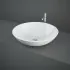 Lavabo da appoggio Tondo modello Diana bianco Rak Ceramiche 