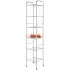 Scaffale portaoggetti a 6 ripiani H 170 cm design moderno in acciaio cromo