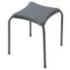 Sgabello con Seduta in ABS e Gambe in Acciaio Grigio Sgabello con Seduta in ABS e Gambe in Acciaio Grigio