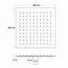 Soffione Quadrato Per La Doccia 30x30 Cm In Acciaio Inossidabile