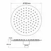 Soffione a Cerchio Diam. 30 cm Acciaio Inox Specchiato