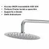 Soffione a Cerchio Diam. 30 cm Acciaio Inox Specchiato