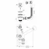 Kit scarico per lavatoio con sifone e piletta scheda tecnica