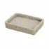 Portasapone Moderno In Resina Beige D' Appoggio Effetto Pietra