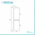 Misure Pensile Sospeso 31.5 cm colore Bianco