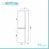 Misure Pensile Sospeso 31.5 cm Bianco Venato