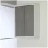 Pensile Salvaspazio Grigio da Bagno 2 Ante 60 cm Struttura Bianco Opaco Feridras - 1