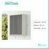 Pensile Salvaspazio Grigio da Bagno 2 Ante 60 cm Struttura Bianco Opaco Feridras - 3