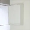 Pensile Lavanderia Bianco Lucido 2 Ante 60 cm  Salvaspazio con Ripiano Interno Feridras - 1