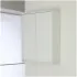 Pensile Lavanderia Bianco Lucido 2 Ante 60 cm  Salvaspazio con Ripiano Interno Feridras - 1