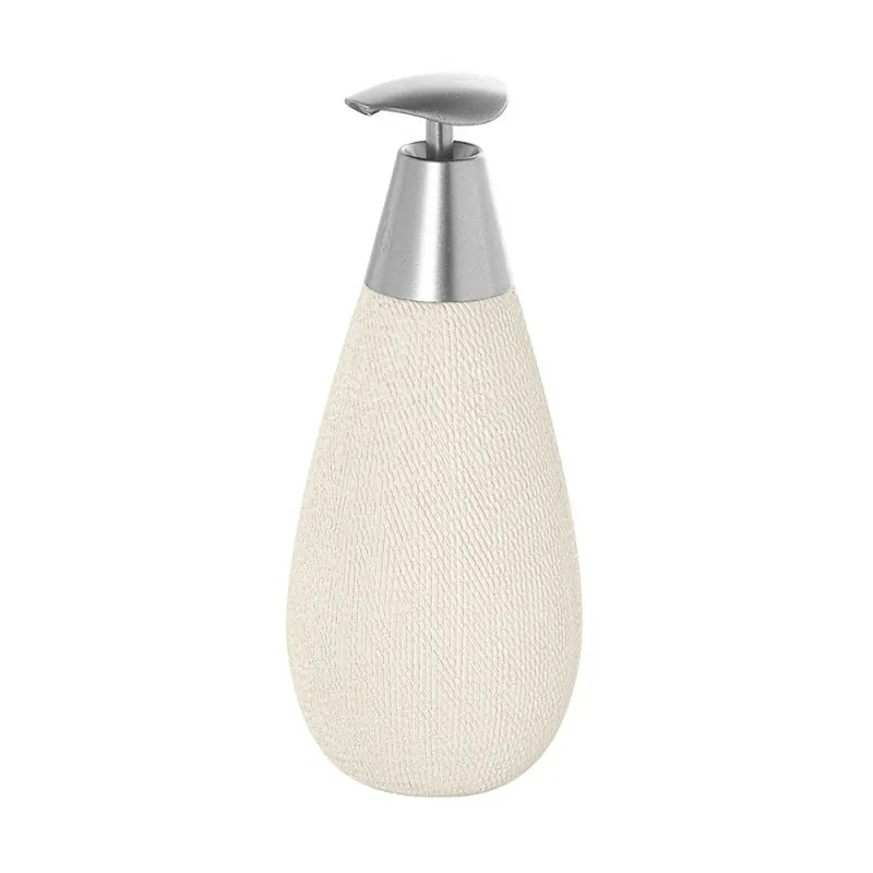 Dispenser Sapone Liquido in Ceramica Bianco Gusto Etnico Feridras - 1 Dispenser Sapone Liquido in Ceramica Bianco Gusto Etnico Feridras - 1