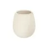 Portaspazzolino in Ceramica Bianco da Appoggio con Gusto Etnico Portaspazzolino in Ceramica Bianco da Appoggio con Gusto Etnico