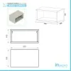 Misure Mobile Bagno Aperto da 80 cm