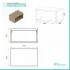Misure Mobile Bagno Aperto Moderno Sospeso 80 cm