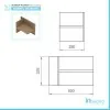 Misure Doppio Organizer per Mensoloni Sospesi