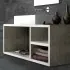 Organizer color Grigio Cemento Reversibile per Piani da Appoggio di Mensoloni