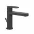Miscelatore per Lavabo in Ottone Nero Opaco con Piletta Click Clack
