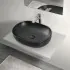 Mensola Porta Lavabo Grigio Nuvola per Lavabi da Appoggio da 80 cm