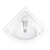 Lavamani Salvaspazio Sospeso Angolare Ceramica Bianco