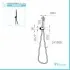 Misure Set Doccia Nero Opaco in Ottone