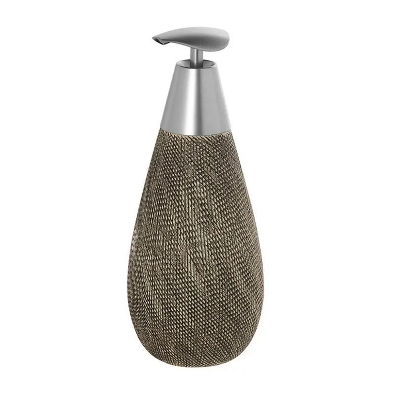 Dispenser Sapone Liquido In Ceramica Marrone Gusto Etnico Dispenser Sapone Liquido In Ceramica Marrone Gusto Etnico