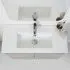 Mobile Bagno Sospeso 2 Ante Tortora L.80cm con Specchio Feridras - 8